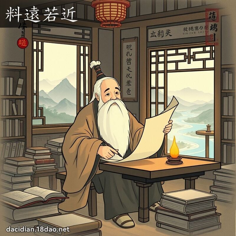 料遠若近 配图