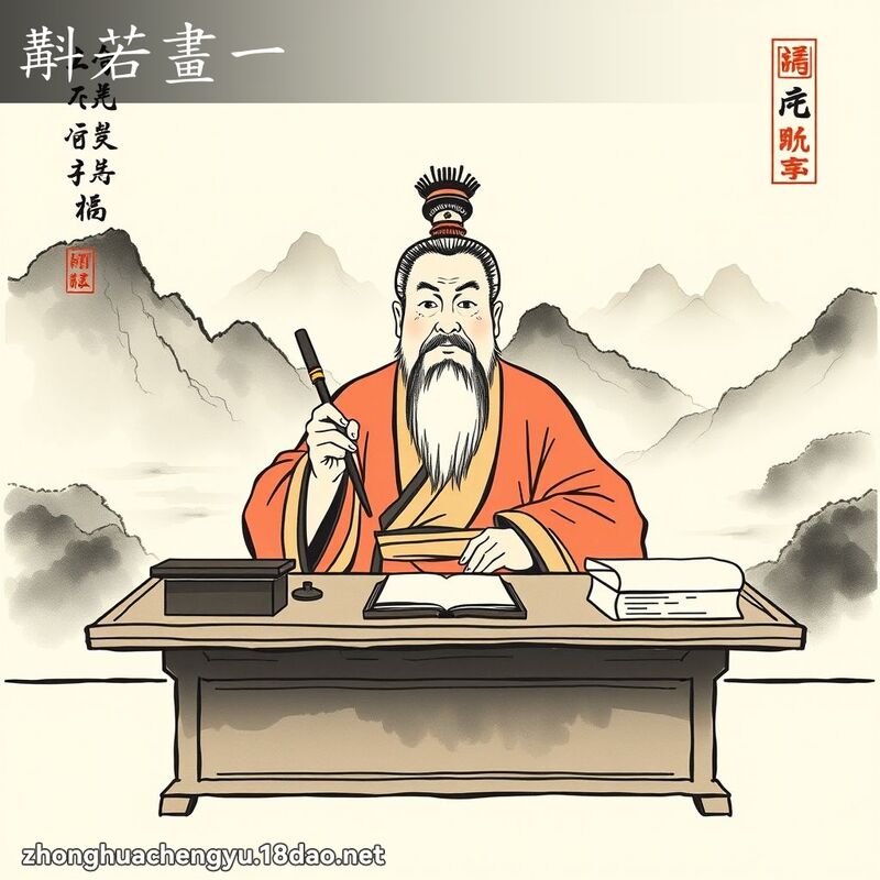 斠若畫一 配图