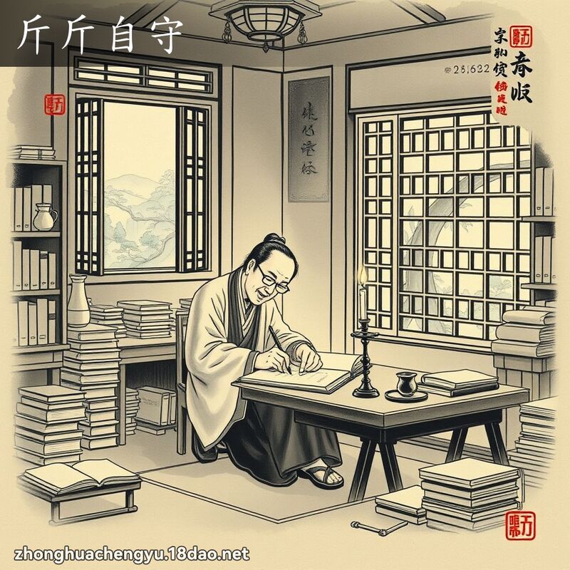 斤斤自守 配图