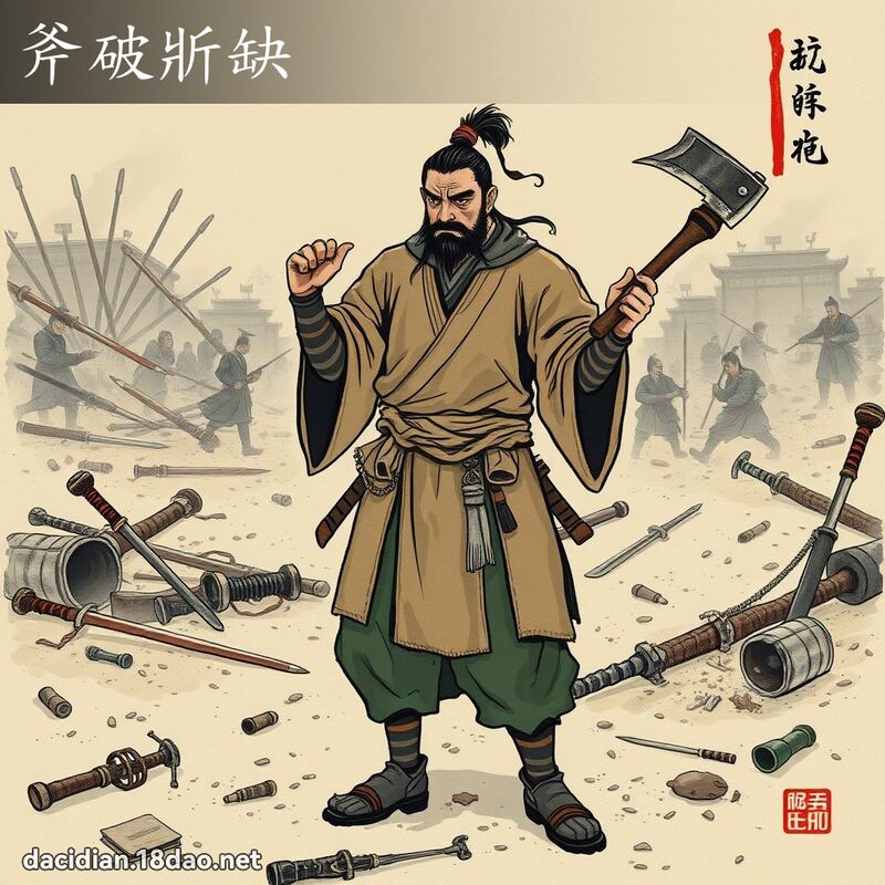 斧破斨缺 配图