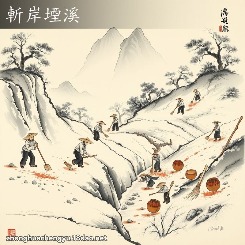 斬岸堙溪 配图