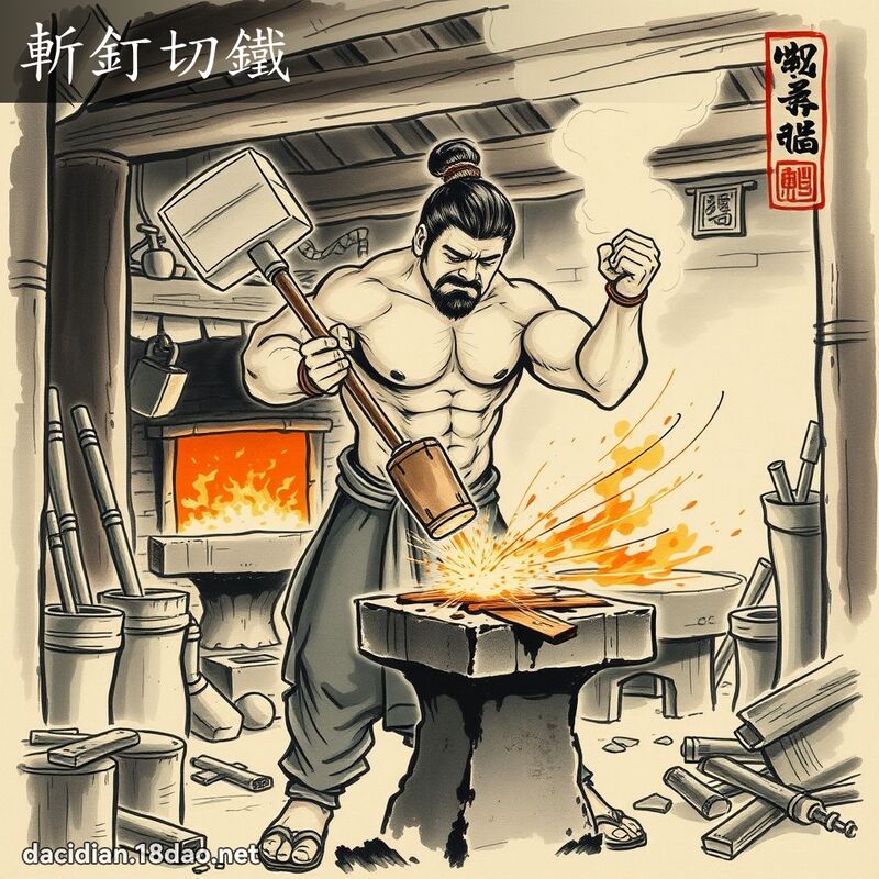 斬釘切鐵 配图