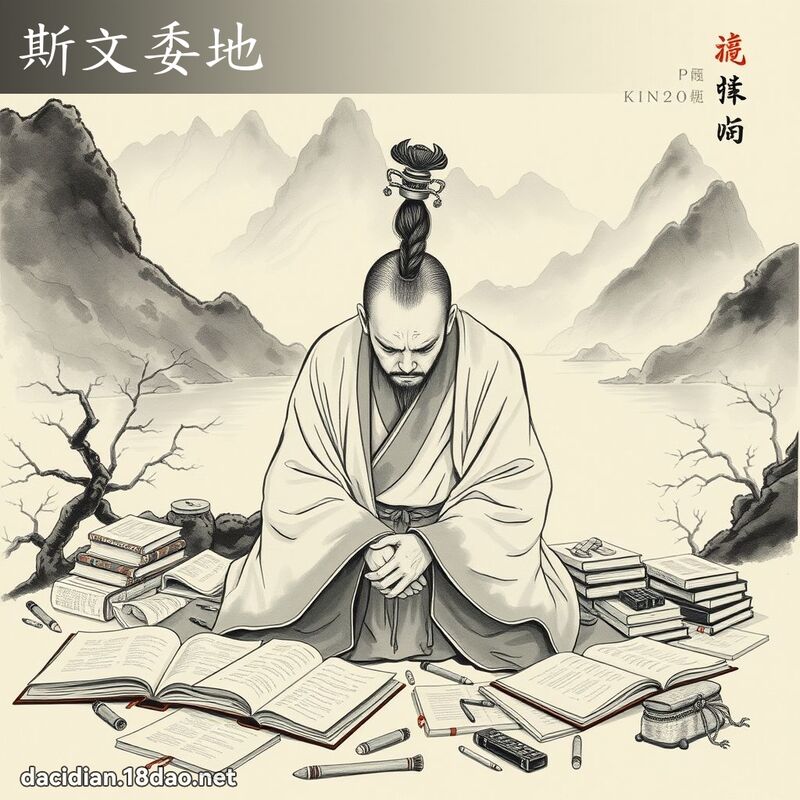 斯文委地 配图