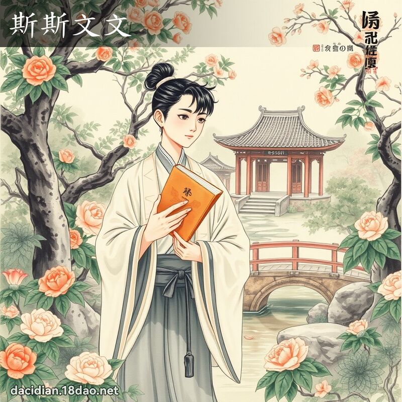 斯斯文文 配图