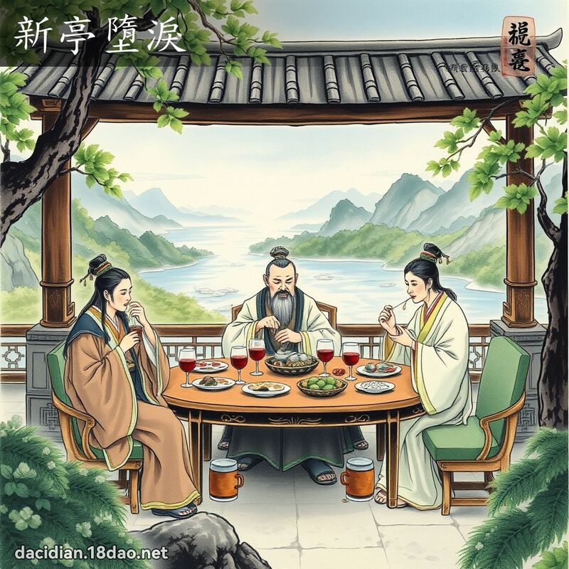 新亭墮淚 配图