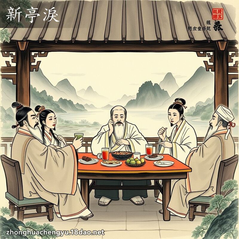 新亭淚 配图