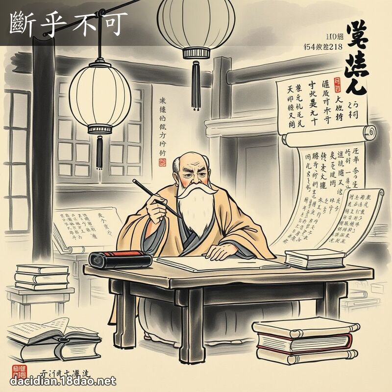 斷乎不可 配图