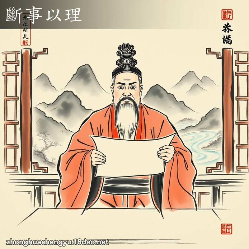 斷事以理 配图