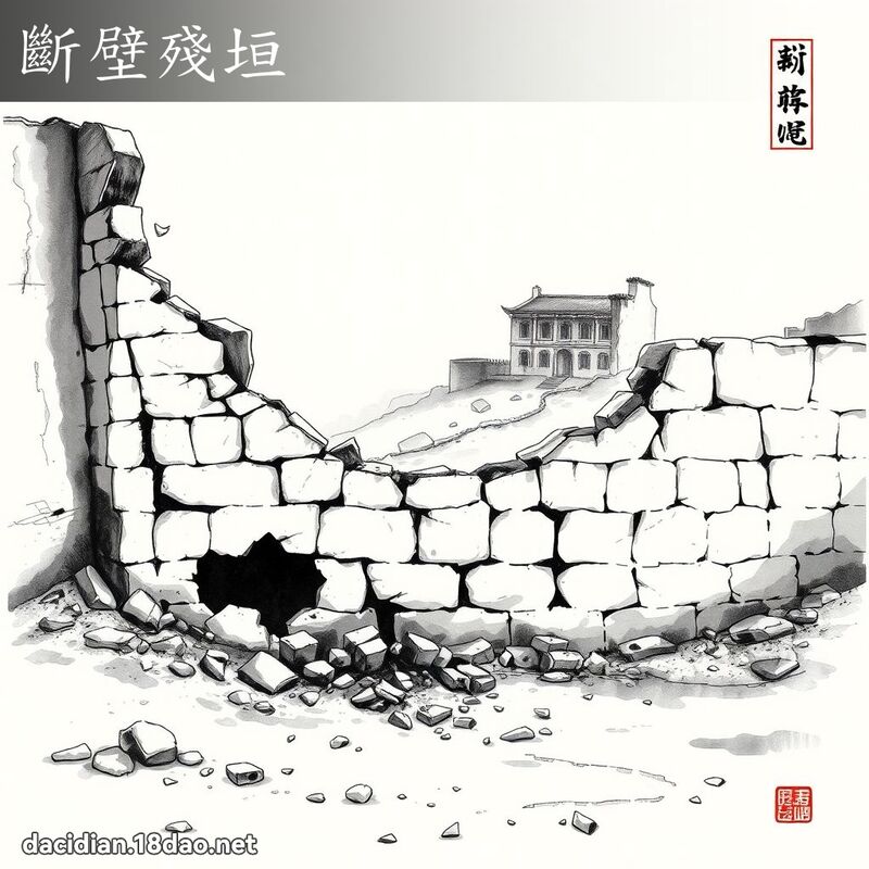 斷壁殘垣 配图