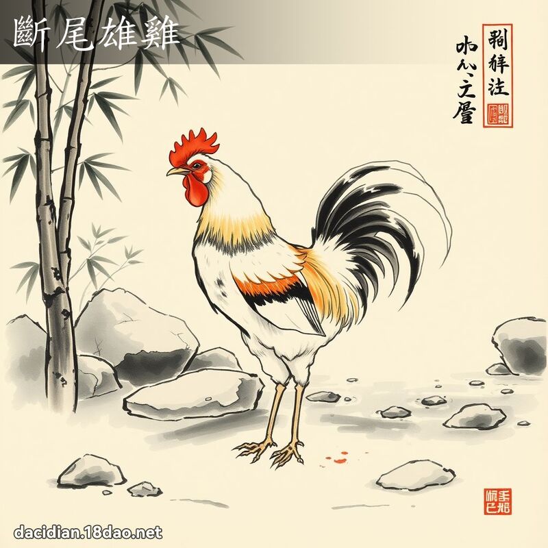 斷尾雄雞 配图