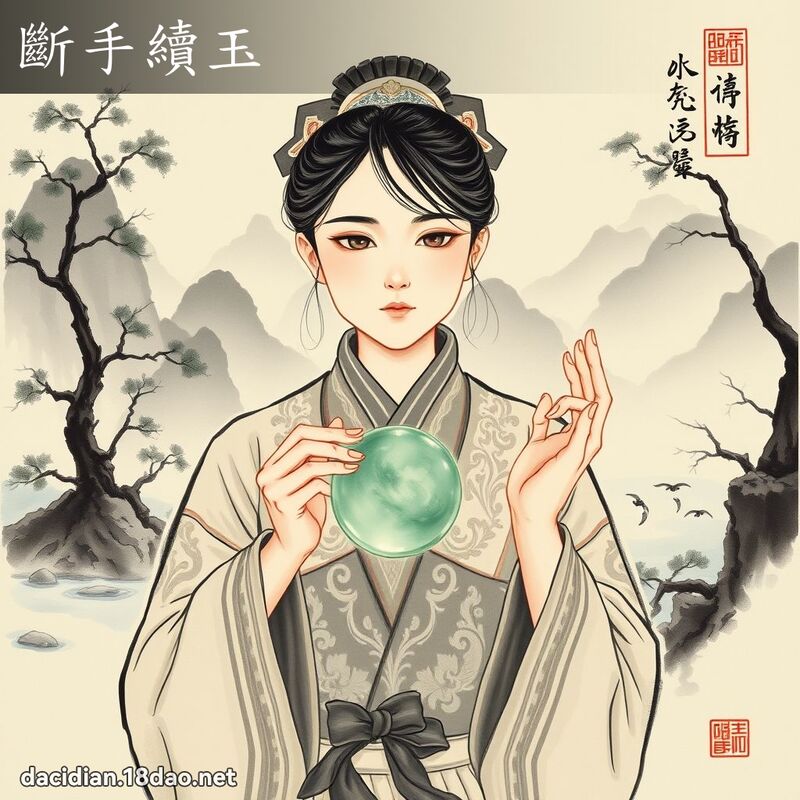 斷手續玉 配图