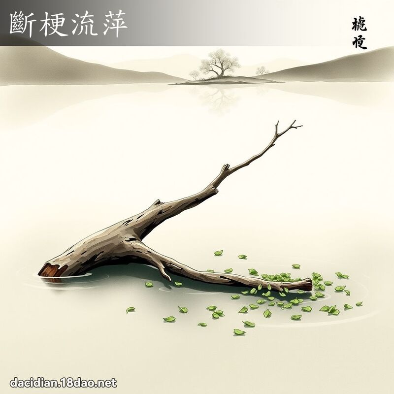 斷梗流萍 配图