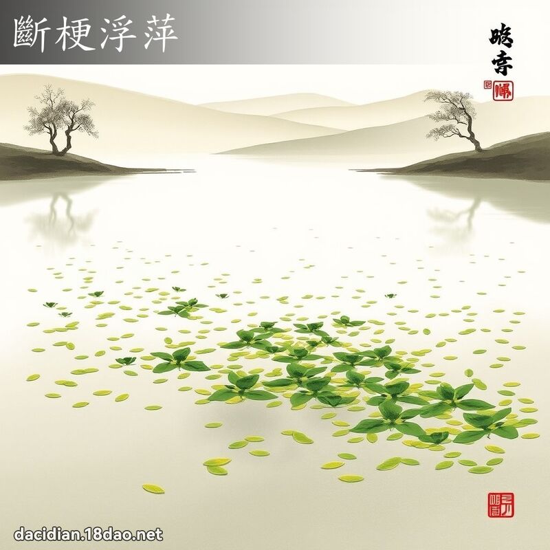 斷梗浮萍 配图