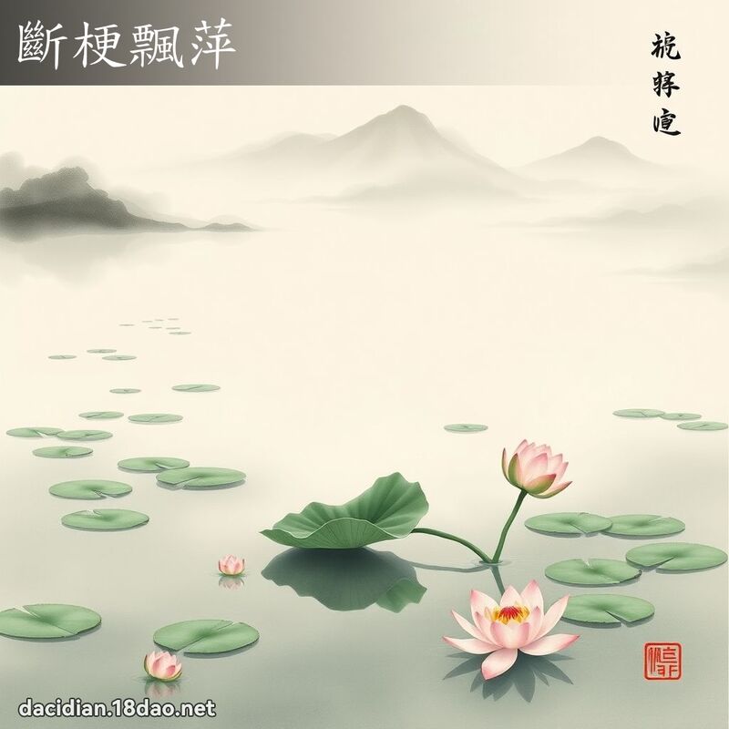 斷梗飄萍 配图