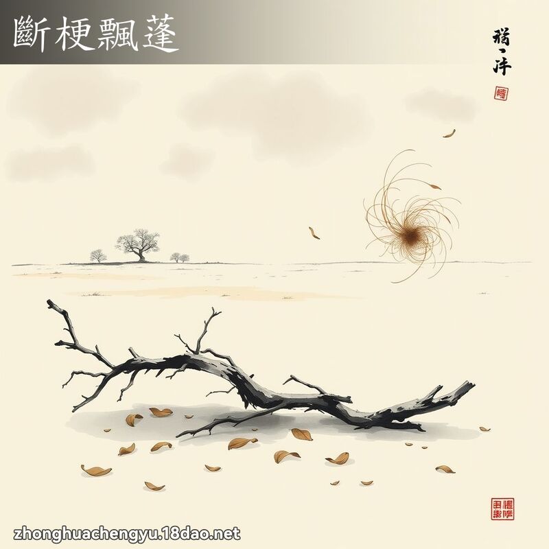 斷梗飄蓬 配图