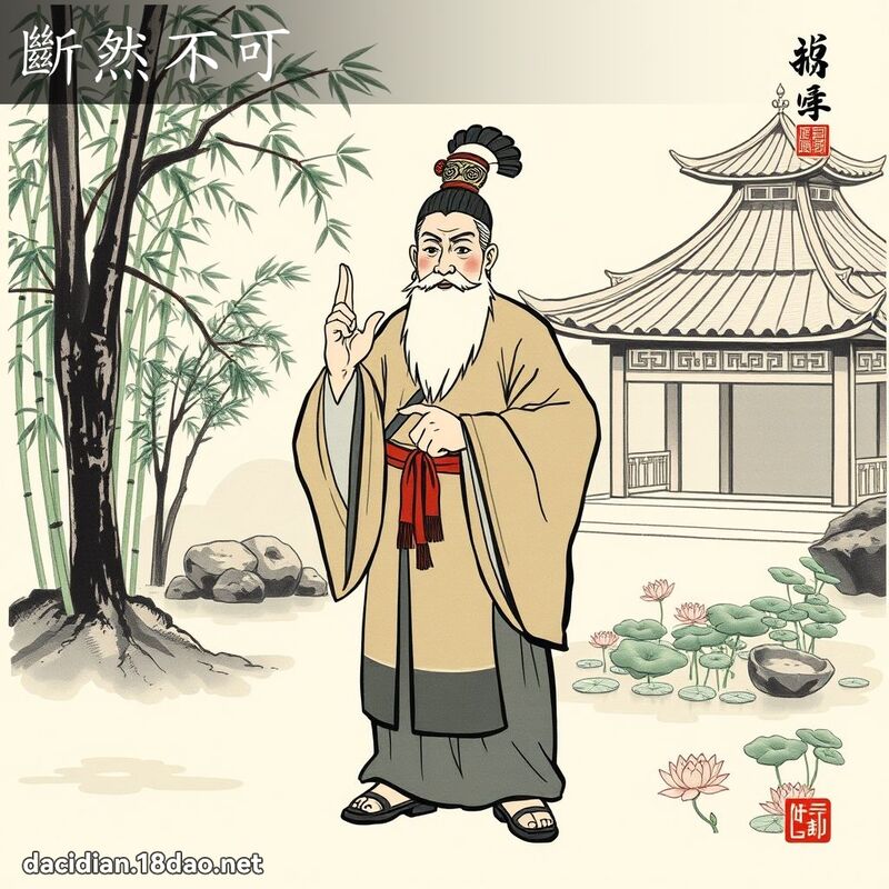 斷然不可 配图