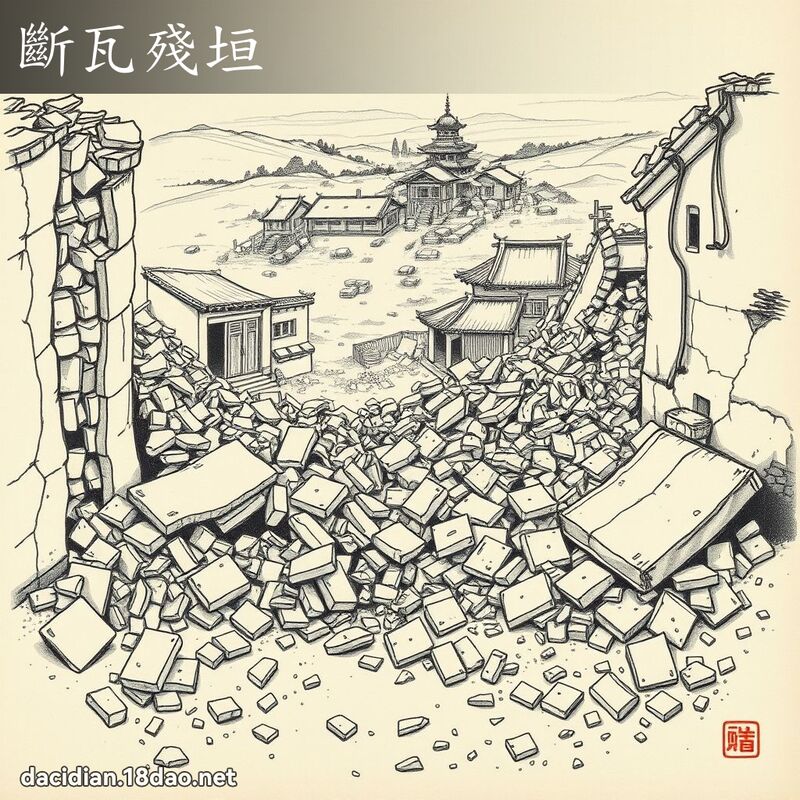 斷瓦殘垣 配图