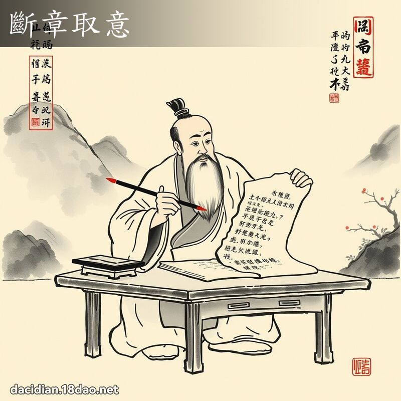 斷章取意 配图