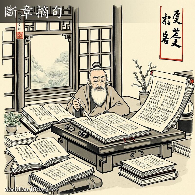 斷章摘句 配图