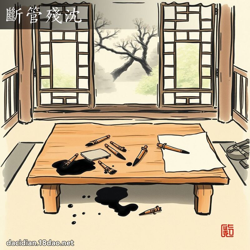 斷管殘沈 配图