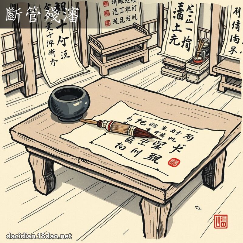 斷管殘瀋 配图