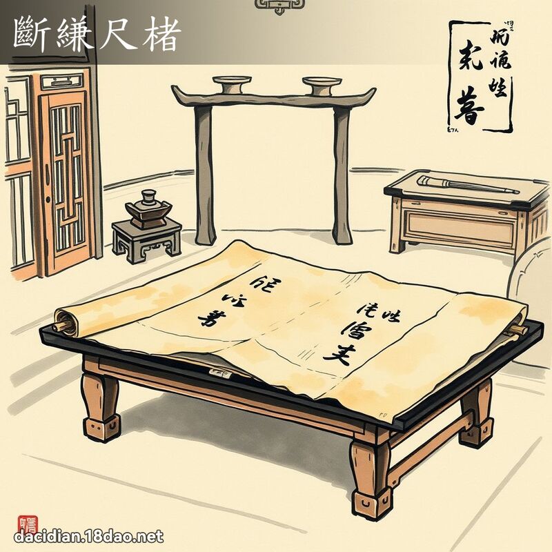 斷縑尺楮 配图