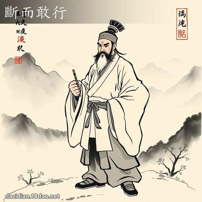 斷而敢行 配图
