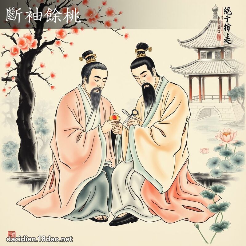 斷袖餘桃 配图