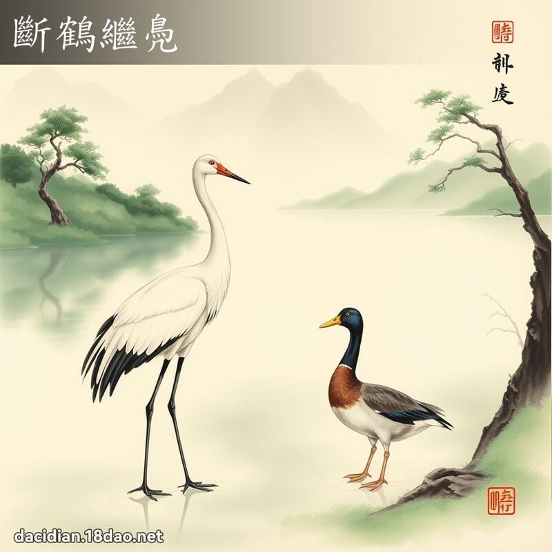 断鹤继鳧 配图