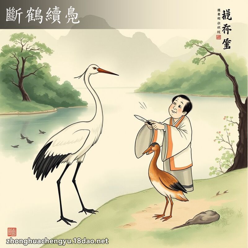 断鹤续鳧 配图