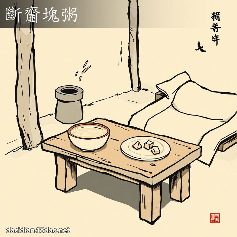 断齏块粥 配图