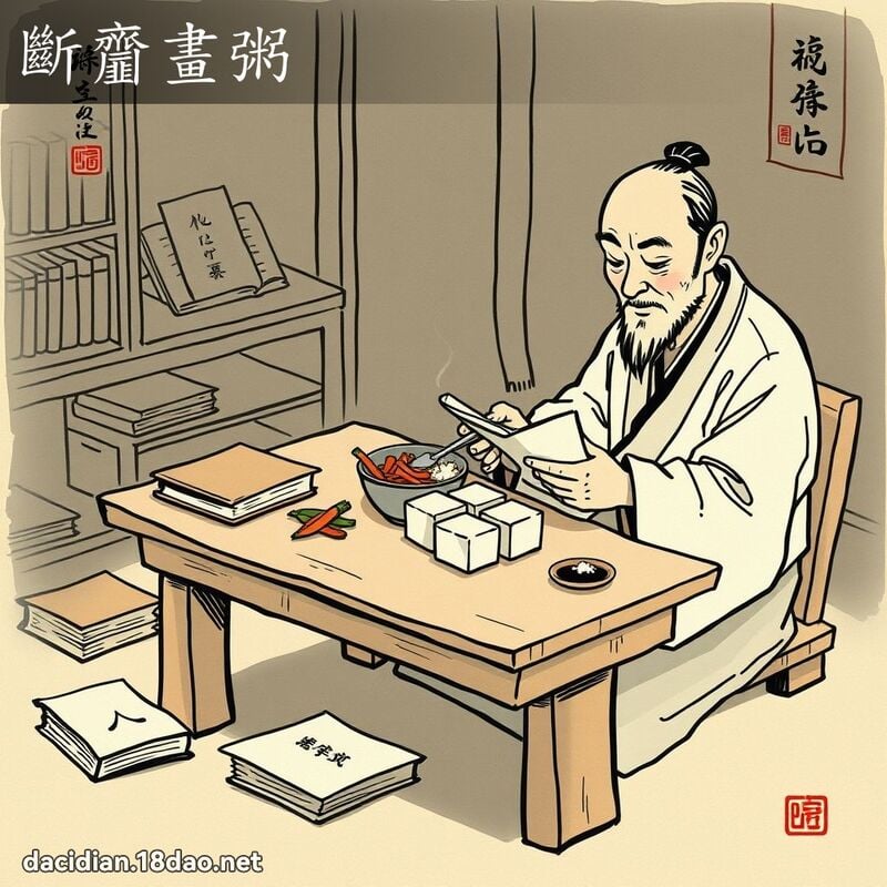 断齏画粥 配图