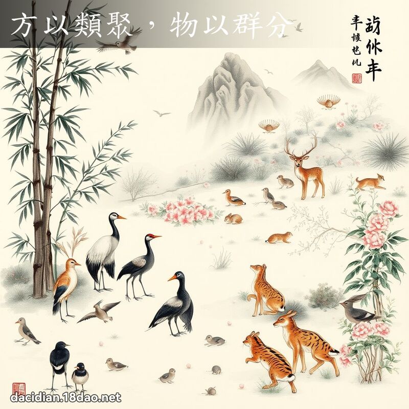 方以类聚,物以群分 配图