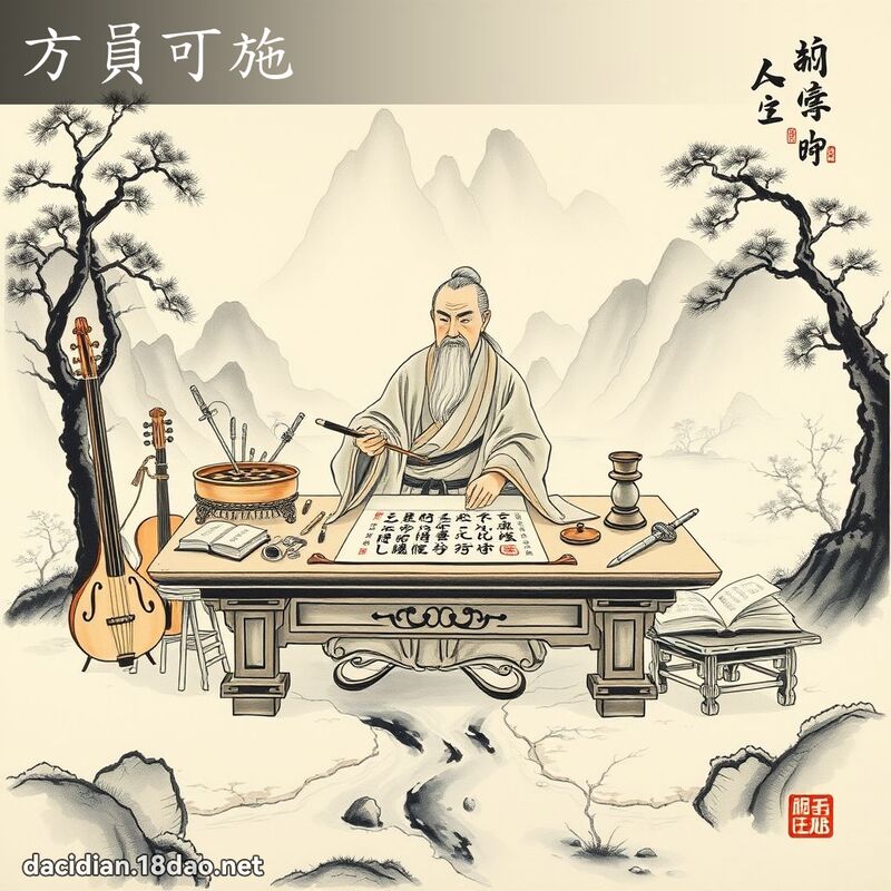 方员可施 配图