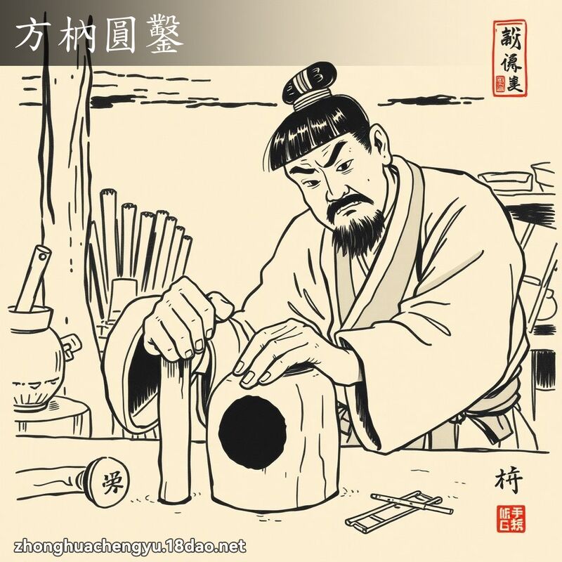 方枘圆凿 配图