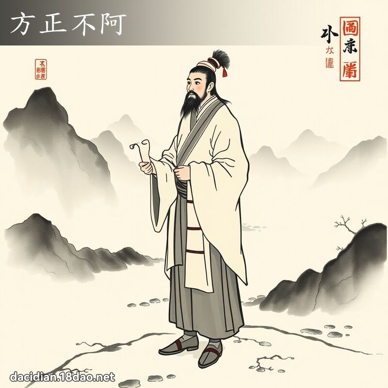 方正不阿 配图