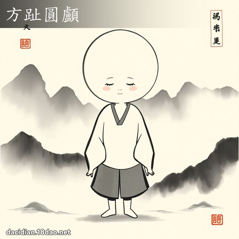 方趾圆颅 配图