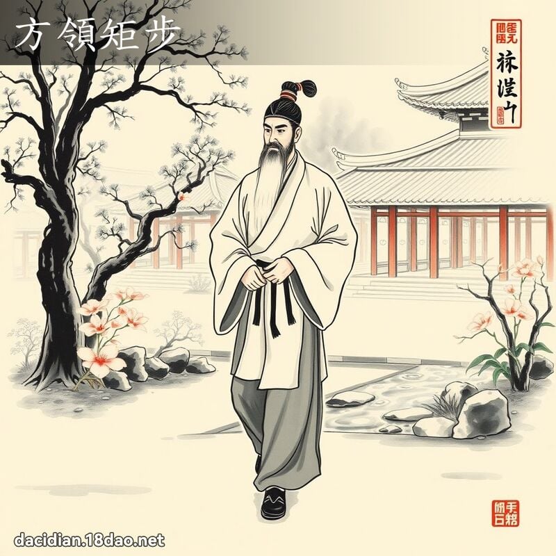 方领矩步 配图