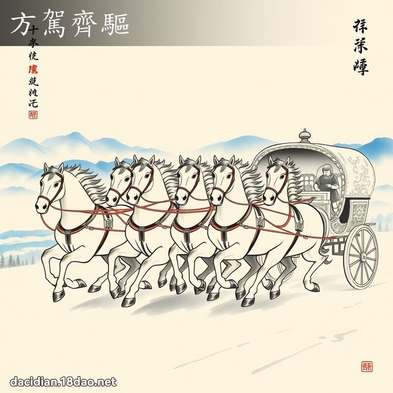 方驾齐驱 配图