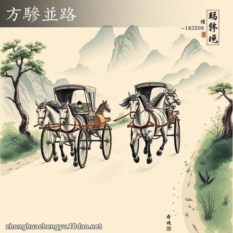 方驂並路 配图