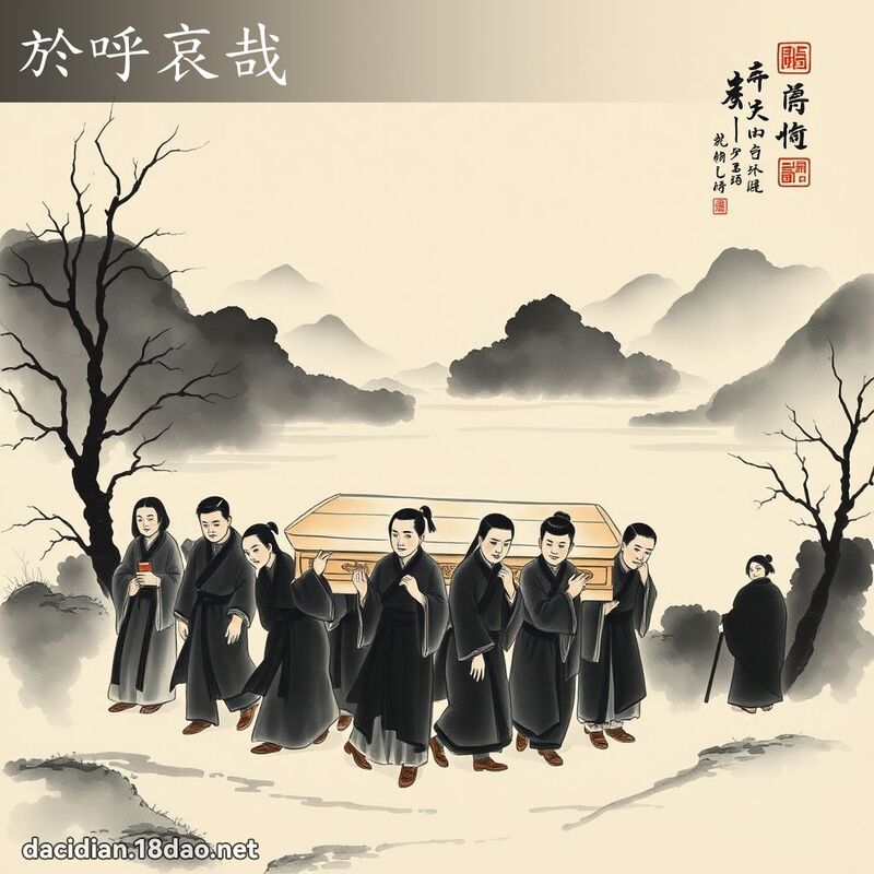 於呼哀哉 配图
