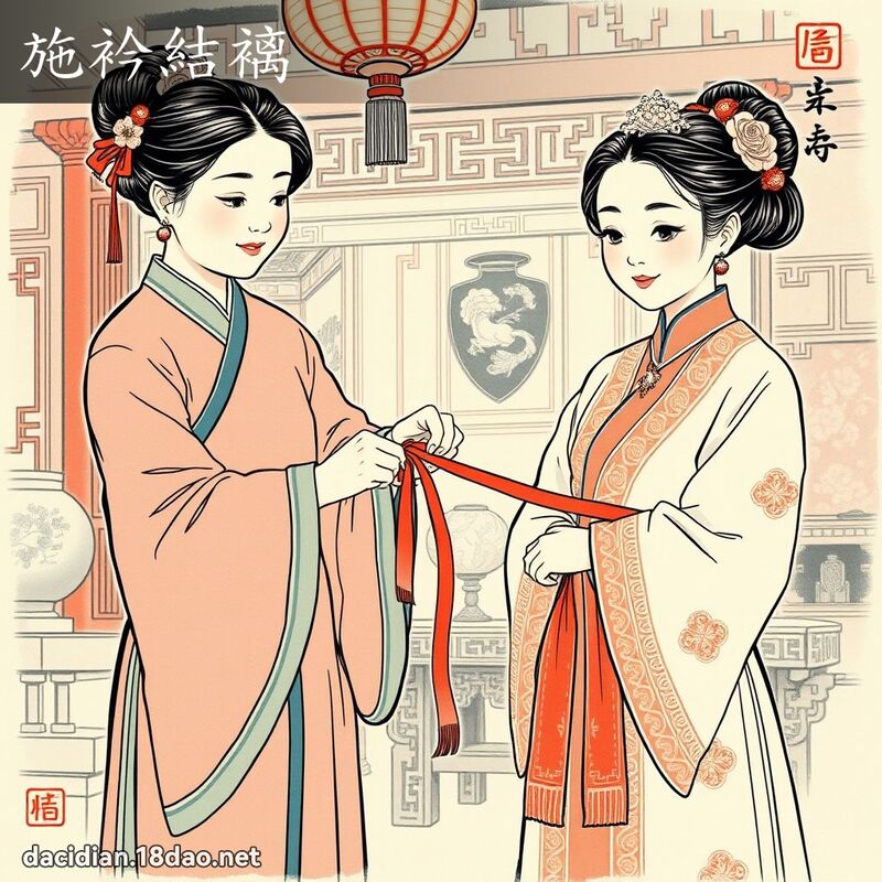 施衿结褵 配图