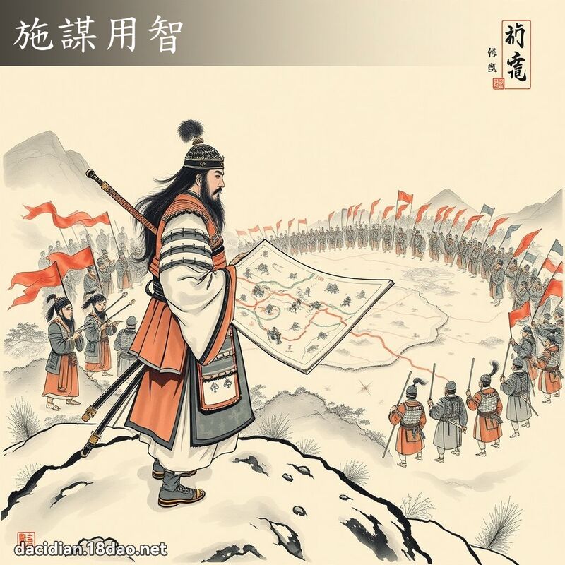 施谋用智 配图