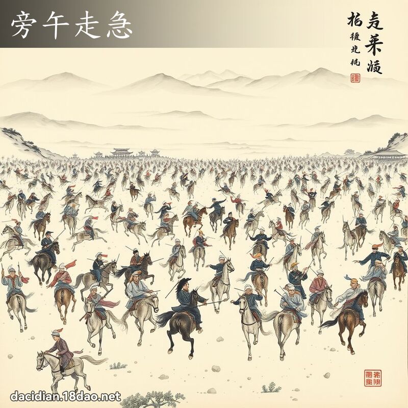 旁午走急 配图