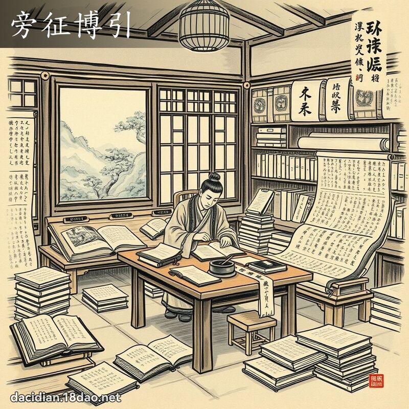 旁征博引 配图