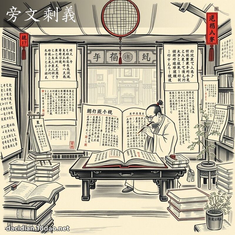 旁文剩義 配图