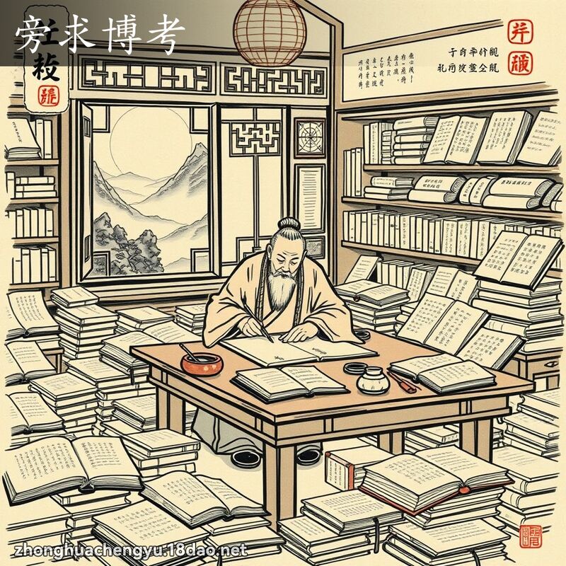 旁求博考 配图