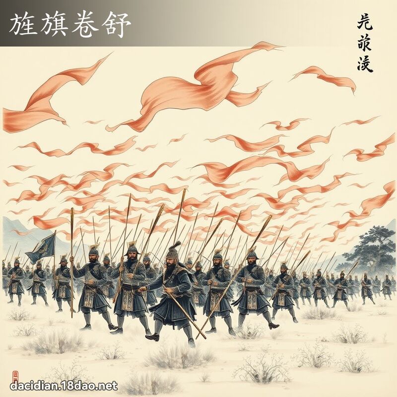 旌旗卷舒 配图