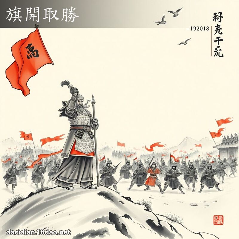 旗開取勝 配图