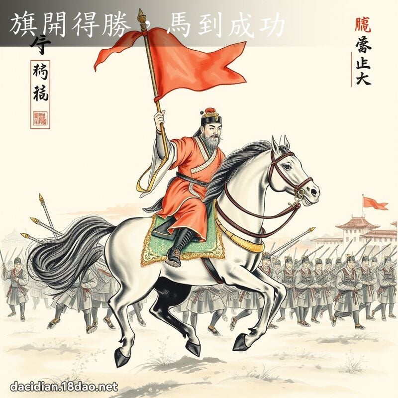 旗開得勝,馬到成功 配图